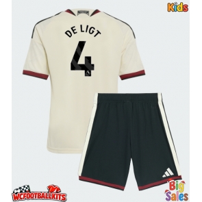 Manchester United Matthijs de Ligt #4 Replica Third Stadium Kit for Kids 2026-27 Short Sleeve (+ pants)